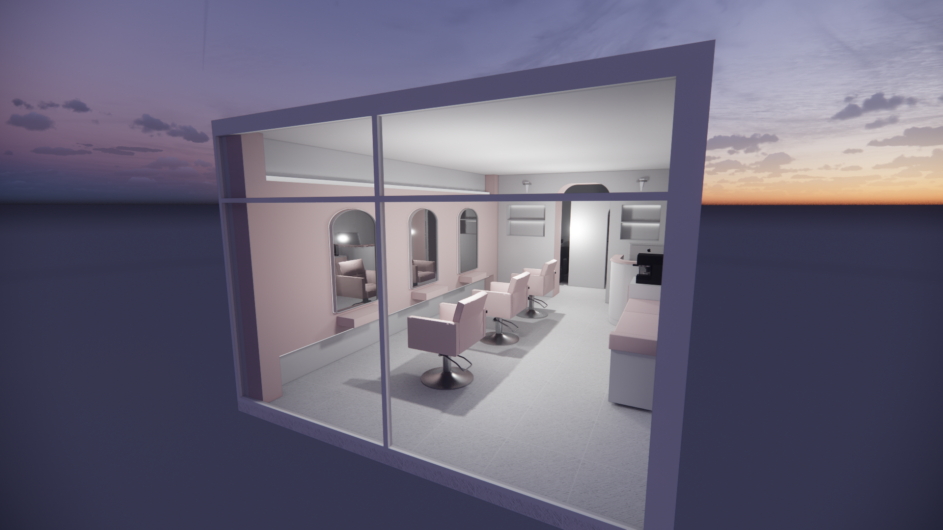 Hair salon 3D